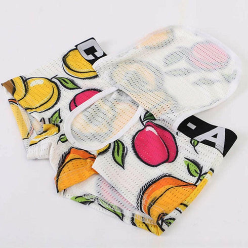 Fruity Open Crotch Cover Front Shorts